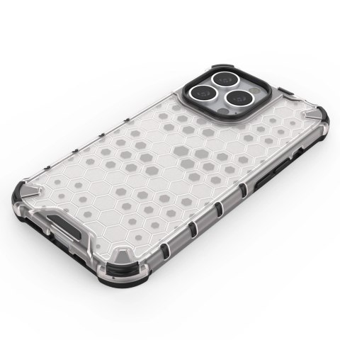 Honeycomb etui pancerny pokrowiec z żelową ramką iPhone 13 Pro zielony Honeycomb etui pancerny pokrowiec z żelową ramką iPhone 13 Pro zielony