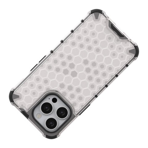Honeycomb etui pancerny pokrowiec z żelową ramką iPhone 13 Pro zielony Honeycomb etui pancerny pokrowiec z żelową ramką iPhone 13 Pro zielony