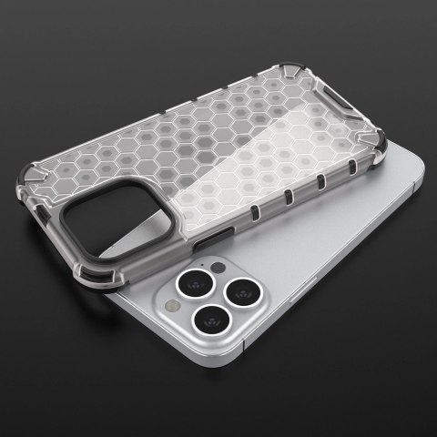Honeycomb etui pancerny pokrowiec z żelową ramką iPhone 13 Pro zielony Honeycomb etui pancerny pokrowiec z żelową ramką iPhone 13 Pro zielony