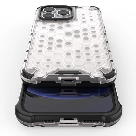 Honeycomb etui pancerny pokrowiec z żelową ramką iPhone 13 Pro zielony Honeycomb etui pancerny pokrowiec z żelową ramką iPhone 13 Pro zielony