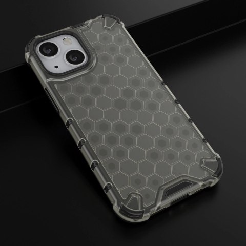 Honeycomb etui pancerny pokrowiec z żelową ramką iPhone 13 mini czarny Honeycomb etui pancerny pokrowiec z żelową ramką iPhone 13 mini czarny