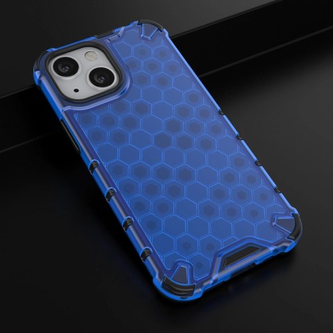 Honeycomb etui pancerny pokrowiec z żelową ramką iPhone 13 mini niebieski Honeycomb etui pancerny pokrowiec z żelową ramką iPhone 13 mini niebieski