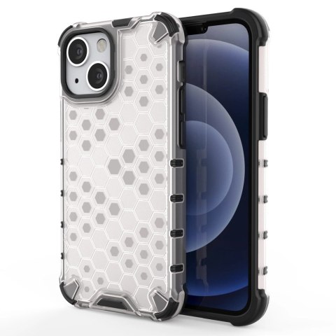 Honeycomb etui pancerny pokrowiec z żelową ramką iPhone 13 mini przezroczysty Honeycomb etui pancerny pokrowiec z żelową ramką iPhone 13 mini przezroczysty
