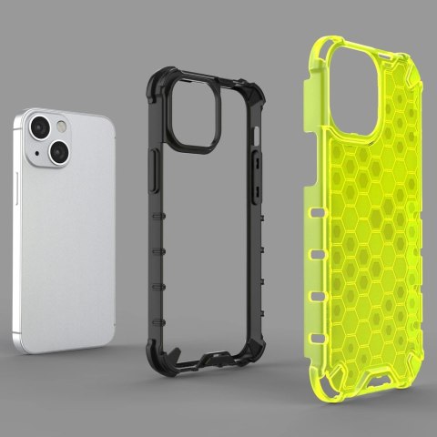 Honeycomb etui pancerny pokrowiec z żelową ramką iPhone 13 mini przezroczysty Honeycomb etui pancerny pokrowiec z żelową ramką iPhone 13 mini przezroczysty
