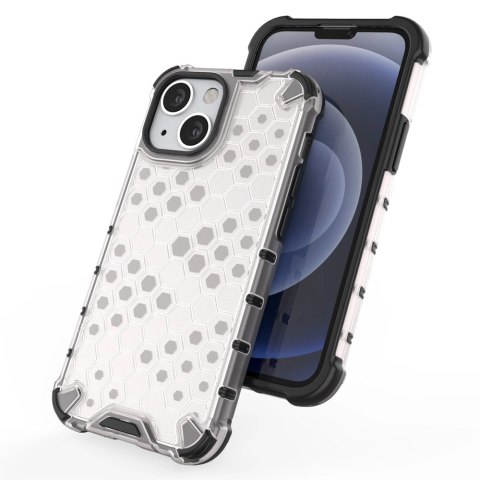 Honeycomb etui pancerny pokrowiec z żelową ramką iPhone 13 mini przezroczysty Honeycomb etui pancerny pokrowiec z żelową ramką iPhone 13 mini przezroczysty