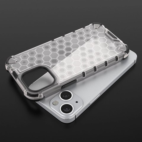 Honeycomb etui pancerny pokrowiec z żelową ramką iPhone 13 mini przezroczysty Honeycomb etui pancerny pokrowiec z żelową ramką iPhone 13 mini przezroczysty