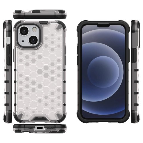 Honeycomb etui pancerny pokrowiec z żelową ramką iPhone 13 mini przezroczysty Honeycomb etui pancerny pokrowiec z żelową ramką iPhone 13 mini przezroczysty