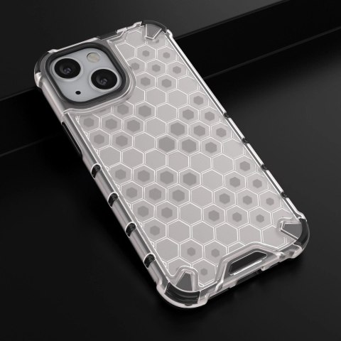 Honeycomb etui pancerny pokrowiec z żelową ramką iPhone 13 mini przezroczysty Honeycomb etui pancerny pokrowiec z żelową ramką iPhone 13 mini przezroczysty
