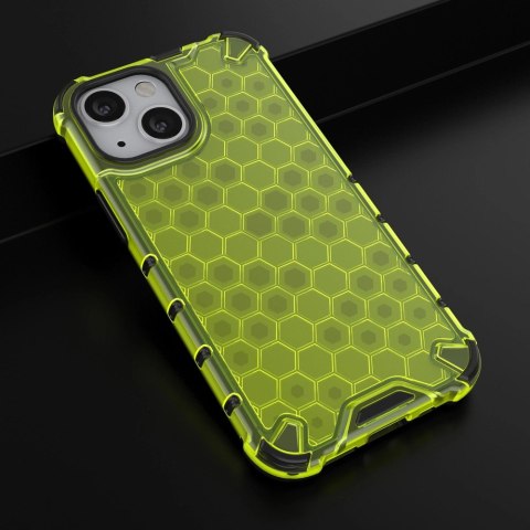 Honeycomb etui pancerny pokrowiec z żelową ramką iPhone 13 mini zielony Honeycomb etui pancerny pokrowiec z żelową ramką iPhone 13 mini zielony