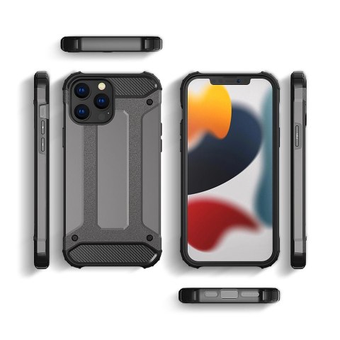 Hybrid Armor pancerne hybrydowe etui pokrowiec iPhone 13 Pro srebrny Hybrid Armor pancerne hybrydowe etui pokrowiec iPhone 13 Pro srebrny