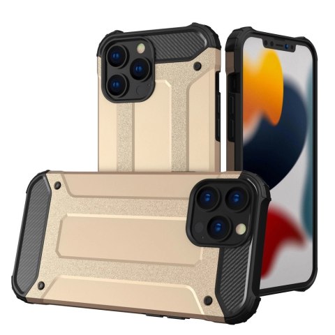 Hybrid Armor pancerne hybrydowe etui pokrowiec iPhone 13 Pro złoty Hybrid Armor pancerne hybrydowe etui pokrowiec iPhone 13 Pro złoty