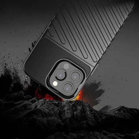 Thunder Case elastyczne pancerne etui pokrowiec iPhone 13 Pro Max czarny Thunder Case elastyczne pancerne etui pokrowiec iPhone 13 Pro Max czarny