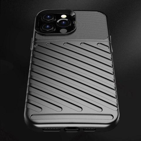 Thunder Case elastyczne pancerne etui pokrowiec iPhone 13 Pro Max czarny Thunder Case elastyczne pancerne etui pokrowiec iPhone 13 Pro Max czarny