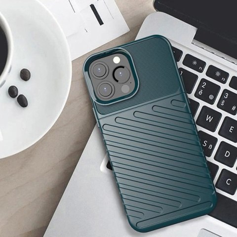 Thunder Case elastyczne pancerne etui pokrowiec iPhone 13 Pro Max zielony Thunder Case elastyczne pancerne etui pokrowiec iPhone 13 Pro Max zielony