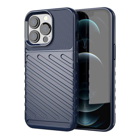 Thunder Case elastyczne pancerne etui pokrowiec iPhone 13 Pro niebieski Thunder Case elastyczne pancerne etui pokrowiec iPhone 13 Pro niebieski