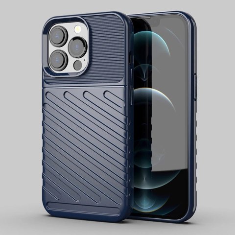 Thunder Case elastyczne pancerne etui pokrowiec iPhone 13 Pro niebieski Thunder Case elastyczne pancerne etui pokrowiec iPhone 13 Pro niebieski