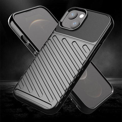 Thunder Case elastyczne pancerne etui pokrowiec iPhone 13 mini czarny Thunder Case elastyczne pancerne etui pokrowiec iPhone 13 mini czarny