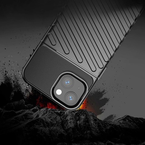 Thunder Case elastyczne pancerne etui pokrowiec iPhone 13 mini czarny Thunder Case elastyczne pancerne etui pokrowiec iPhone 13 mini czarny