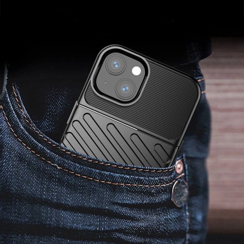 Thunder Case elastyczne pancerne etui pokrowiec iPhone 13 mini czarny Thunder Case elastyczne pancerne etui pokrowiec iPhone 13 mini czarny