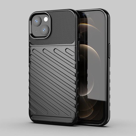 Thunder Case elastyczne pancerne etui pokrowiec iPhone 13 mini czarny Thunder Case elastyczne pancerne etui pokrowiec iPhone 13 mini czarny