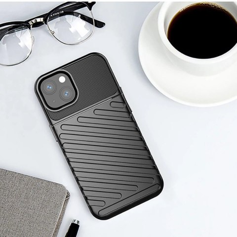 Thunder Case elastyczne pancerne etui pokrowiec iPhone 13 mini czarny Thunder Case elastyczne pancerne etui pokrowiec iPhone 13 mini czarny