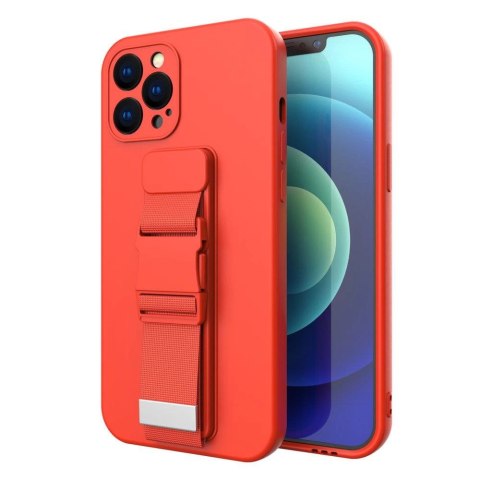 Rope case żelowe etui ze smyczą łańcuszkiem torebka smycz Xiaomi Redmi Note 10 / Redmi Note 10S czerwony Rope case żelowe etui ze smyczą łańcuszkiem torebka smycz Xiaomi Redmi Note 10 / Redmi Note 10S czerwony