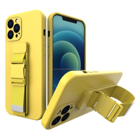 Rope case żelowe etui ze smyczą łańcuszkiem torebka smycz Xiaomi Redmi Note 10 / Redmi Note 10S żółty Rope case żelowe etui ze smyczą łańcuszkiem torebka smycz Xiaomi Redmi Note 10 / Redmi Note 10S żółty
