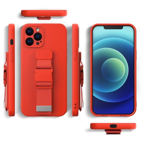 Rope case żelowe etui ze smyczą łańcuszkiem torebka smycz Xiaomi Redmi Note 9 Pro / Redmi Note 9S niebieski Rope case żelowe etui ze smyczą łańcuszkiem torebka smycz Xiaomi Redmi Note 9 Pro / Redmi Note 9S niebieski