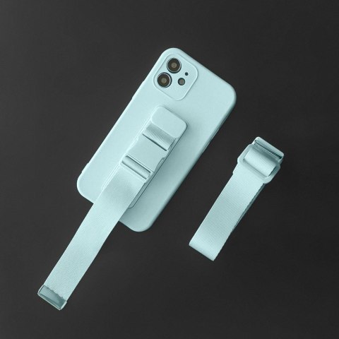 Rope case żelowe etui ze smyczą łańcuszkiem torebka smycz Xiaomi Redmi Note 9 Pro / Redmi Note 9S niebieski Rope case żelowe etui ze smyczą łańcuszkiem torebka smycz Xiaomi Redmi Note 9 Pro / Redmi Note 9S niebieski