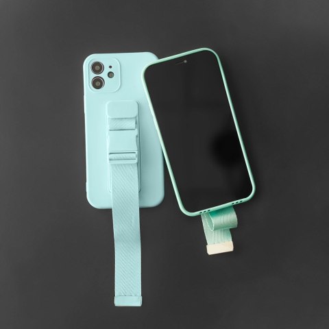 Rope case żelowe etui ze smyczą łańcuszkiem torebka smycz Xiaomi Redmi Note 9 Pro / Redmi Note 9S niebieski Rope case żelowe etui ze smyczą łańcuszkiem torebka smycz Xiaomi Redmi Note 9 Pro / Redmi Note 9S niebieski