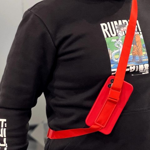 Rope case żelowe etui ze smyczą łańcuszkiem torebka smycz Xiaomi Redmi Note 9 Pro / Redmi Note 9S niebieski Rope case żelowe etui ze smyczą łańcuszkiem torebka smycz Xiaomi Redmi Note 9 Pro / Redmi Note 9S niebieski