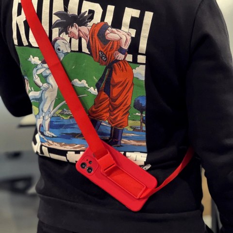 Rope case żelowe etui ze smyczą łańcuszkiem torebka smycz Xiaomi Redmi Note 9 Pro / Redmi Note 9S niebieski Rope case żelowe etui ze smyczą łańcuszkiem torebka smycz Xiaomi Redmi Note 9 Pro / Redmi Note 9S niebieski