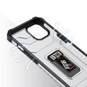 Crystal Ring Case pancerne hybrydowe etui pokrowiec + magnetyczny uchwyt iPhone 13 mini czarny Crystal Ring Case pancerne hybrydowe etui pokrowiec + magnetyczny uchwyt iPhone 13 mini czarny