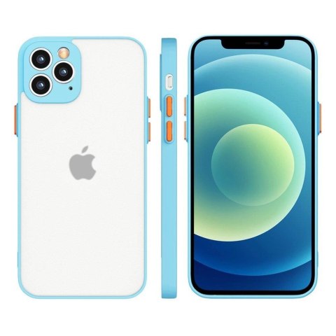 Milky Case silikonowe elastyczne półprzezroczyste etui do Xiaomi Redmi Note 10 5G / Poco M3 Pro niebieski Milky Case silikonowe elastyczne półprzezroczyste etui do Xiaomi Redmi Note 10 5G / Poco M3 Pro niebieski