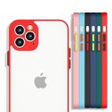 Milky Case silikonowe elastyczne półprzezroczyste etui do Xiaomi Redmi Note 10 / Redmi Note 10S czerwony