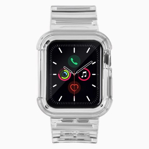 Strap Light Set silikonowa opaska pasek bransoleta bransoletka etui do zegarka Watch 6 40mm / Watch 5 40mm / Watch 4 40mm / Watc Strap Light Set silikonowa opaska pasek bransoleta bransoletka etui do zegarka Watch 6 40mm / Watch 5 40mm / Watch 4 40mm / Watc
