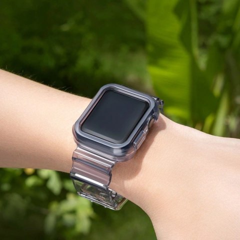 Strap Light Set silikonowa opaska pasek bransoleta bransoletka etui do zegarka Watch 6 40mm / Watch 5 40mm / Watch 4 40mm / Watc Strap Light Set silikonowa opaska pasek bransoleta bransoletka etui do zegarka Watch 6 40mm / Watch 5 40mm / Watch 4 40mm / Watc