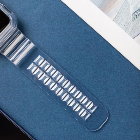 Strap Light Set silikonowa opaska pasek bransoleta bransoletka etui do zegarka Watch 6 40mm / Watch 5 40mm / Watch 4 40mm / Watc Strap Light Set silikonowa opaska pasek bransoleta bransoletka etui do zegarka Watch 6 40mm / Watch 5 40mm / Watch 4 40mm / Watc