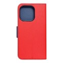 Kabura FANCY Book do IPHONE 14 Pro czerwono granatowy Kabura FANCY Book do IPHONE 14 Pro czerwono granatowy
