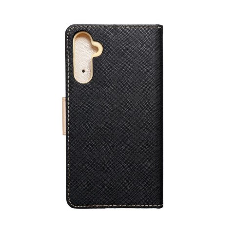 Kabura FANCY Book do SAMSUNG A34 5G czarno złoty Kabura FANCY Book do SAMSUNG A34 5G czarno złoty