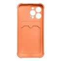 Card Armor Case etui pokrowiec do Samsung Galaxy A32 4G portfel na kartę silikonowe pancerne etui Air Bag pomarańczowy Card Armor Case etui pokrowiec do Samsung Galaxy A32 4G portfel na kartę silikonowe pancerne etui Air Bag pomarańczowy