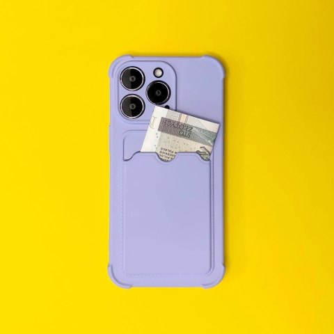 Card Armor Case etui pokrowiec do iPhone 12 Pro portfel na kartę silikonowe pancerne etui Air Bag różowy Card Armor Case etui pokrowiec do iPhone 12 Pro portfel na kartę silikonowe pancerne etui Air Bag różowy