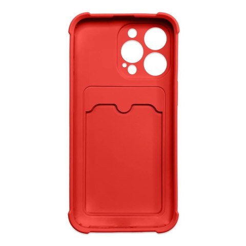 Card Armor Case etui pokrowiec do Xiaomi Redmi Note 10 / Redmi Note 10S portfel na kartę silikonowe pancerne etui Air Bag czerwo Card Armor Case etui pokrowiec do Xiaomi Redmi Note 10 / Redmi Note 10S portfel na kartę silikonowe pancerne etui Air Bag czerwo
