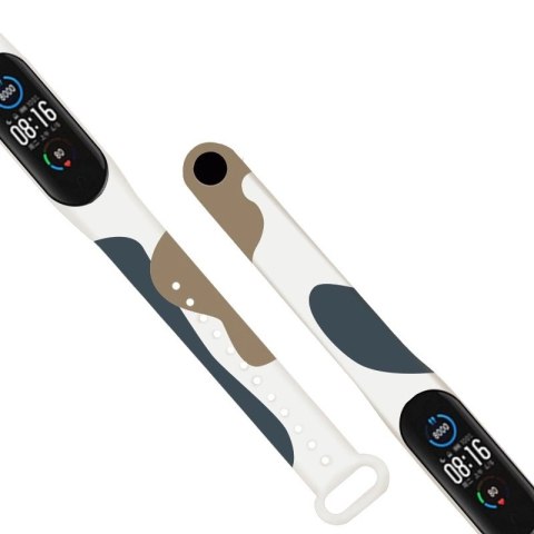 Strap Moro opaska do Xiaomi Mi Band 4 / Mi Band 3 silikonowy pasek bransoletka do zegarka wzór 12 Strap Moro opaska do Xiaomi Mi Band 4 / Mi Band 3 silikonowy pasek bransoletka do zegarka wzór 12