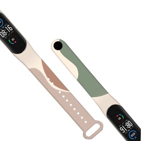 Strap Moro opaska do Xiaomi Mi Band 4 / Mi Band 3 silikonowy pasek bransoletka do zegarka wzór 4 Strap Moro opaska do Xiaomi Mi Band 4 / Mi Band 3 silikonowy pasek bransoletka do zegarka wzór 4