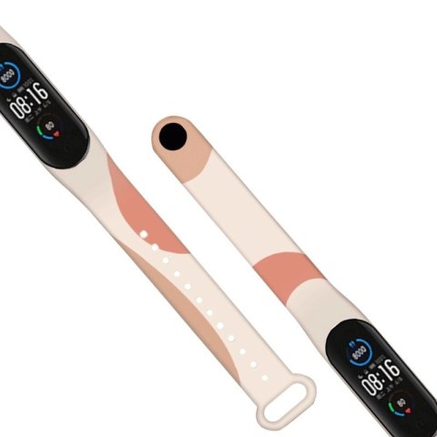 Strap Moro opaska do Xiaomi Mi Band 4 / Mi Band 3 silikonowy pasek bransoletka do zegarka wzór 6 Strap Moro opaska do Xiaomi Mi Band 4 / Mi Band 3 silikonowy pasek bransoletka do zegarka wzór 6
