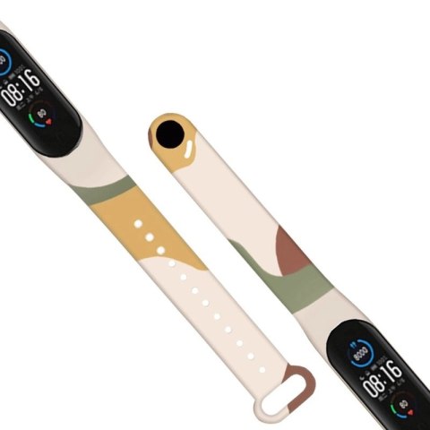 Strap Moro opaska do Xiaomi Mi Band 4 / Mi Band 3 silikonowy pasek bransoletka do zegarka wzór 7 Strap Moro opaska do Xiaomi Mi Band 4 / Mi Band 3 silikonowy pasek bransoletka do zegarka wzór 7