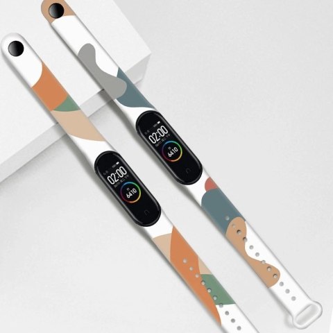 Strap Moro opaska do Xiaomi Mi Band 4 / Mi Band 3 silikonowy pasek bransoletka do zegarka wzór 7 Strap Moro opaska do Xiaomi Mi Band 4 / Mi Band 3 silikonowy pasek bransoletka do zegarka wzór 7