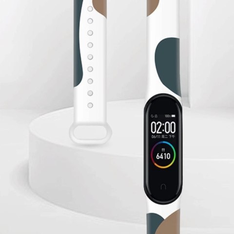 Strap Moro opaska do Xiaomi Mi Band 4 / Mi Band 3 silikonowy pasek bransoletka do zegarka wzór 8 Strap Moro opaska do Xiaomi Mi Band 4 / Mi Band 3 silikonowy pasek bransoletka do zegarka wzór 8