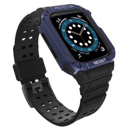Protect Strap Band opaska z etui do Apple Watch 9 / 8 / 7 / 6 / 5 / 4 / 3 / 2 / SE / SE2 (41 / 40 / 38mm) obudowa pancerny pokro